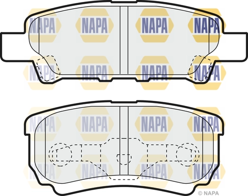 NAPA fékbetétkészlet, tárcsafék - NBP1738 - TothCarparts