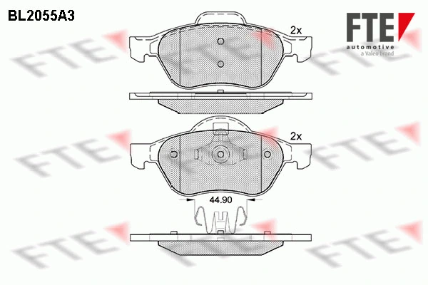 FTE fékbetétkészlet, tárcsafék - 9010639 - TothCarparts