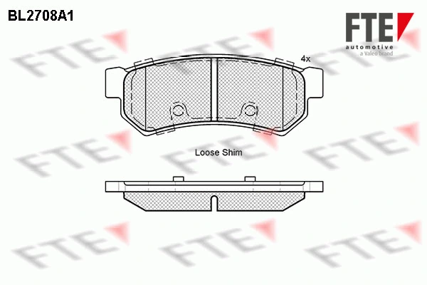 FTE fékbetétkészlet, tárcsafék - 9010934 - TothCarparts
