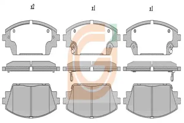 GAMA-SA fékbetétkészlet, tárcsafék - GA10660 - TothCarparts