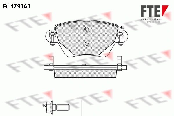 FTE fékbetétkészlet, tárcsafék - 9010361 - TothCarparts