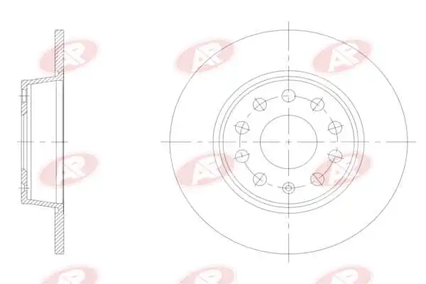 AP-SA féktárcsa - A1038P - TothCarparts