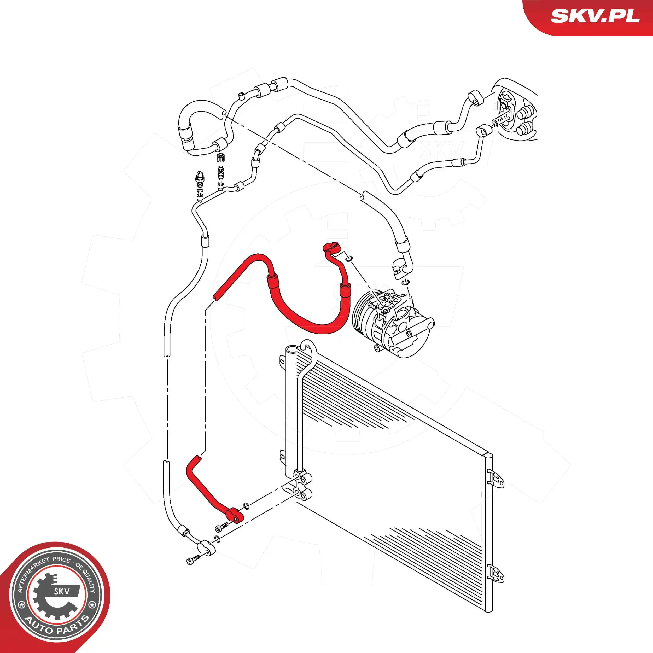 ESEN SKV kis-/nagynyomású cső, klímaberendezés - 54SKV727 - TothCarparts