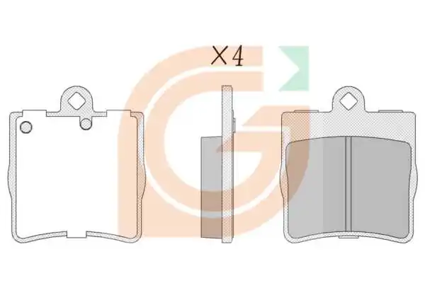 GAMA-SA fékbetétkészlet, tárcsafék - GA20132 - TothCarparts