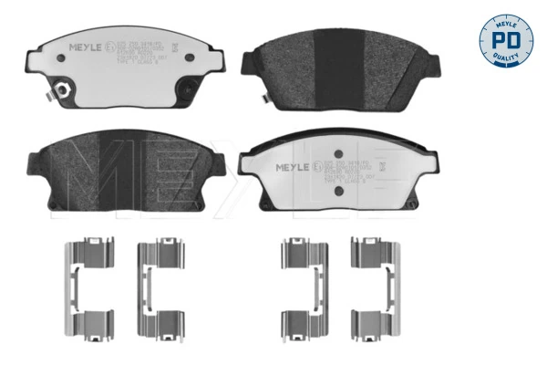 MEYLE fékbetétkészlet, tárcsafék - 025 250 3418/PD - TothCarparts