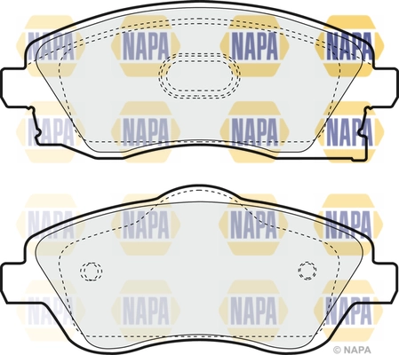 NAPA fékbetétkészlet, tárcsafék - NBP1215 - TothCarparts