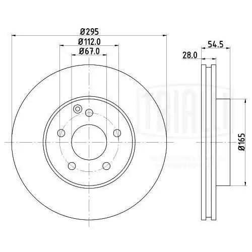 TRIALLI féktárcsa - DF 150107 - TothCarparts