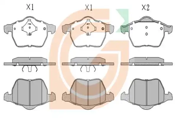 GAMA-SA fékbetétkészlet, tárcsafék - GA11842 - TothCarparts