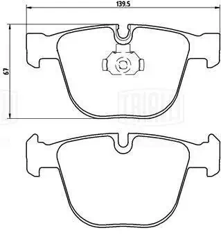 TRIALLI fékbetétkészlet, tárcsafék - PF 4007CR - TothCarparts