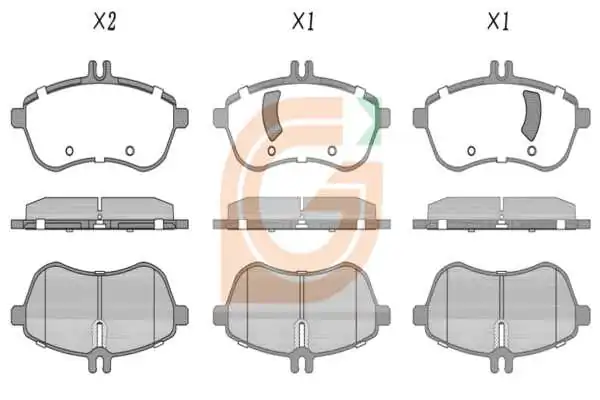 GAMA-SA fékbetétkészlet, tárcsafék - GA10178 - TothCarparts
