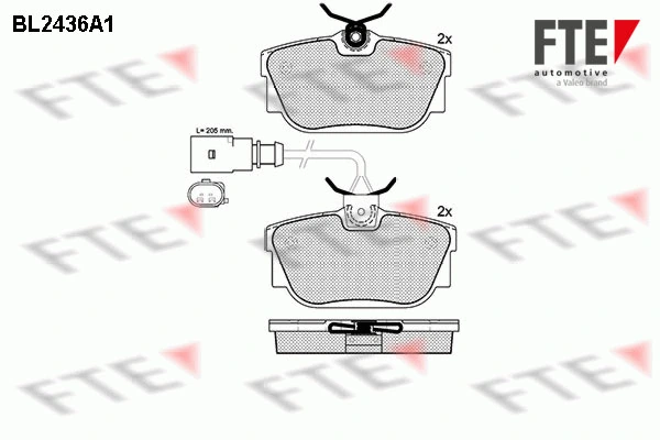 FTE fékbetétkészlet, tárcsafék - 9010736 - TothCarparts