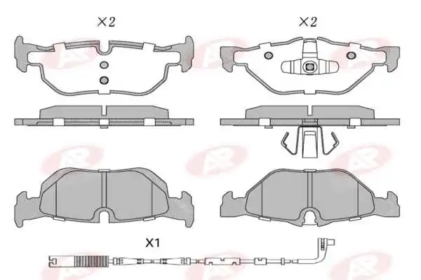 AP-SA fékbetétkészlet, tárcsafék - 5AP1876A - TothCarparts