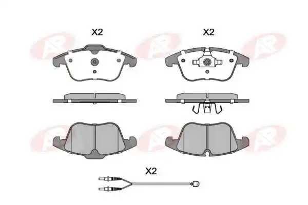 AP-SA fékbetétkészlet, tárcsafék - 5AP1486A - TothCarparts