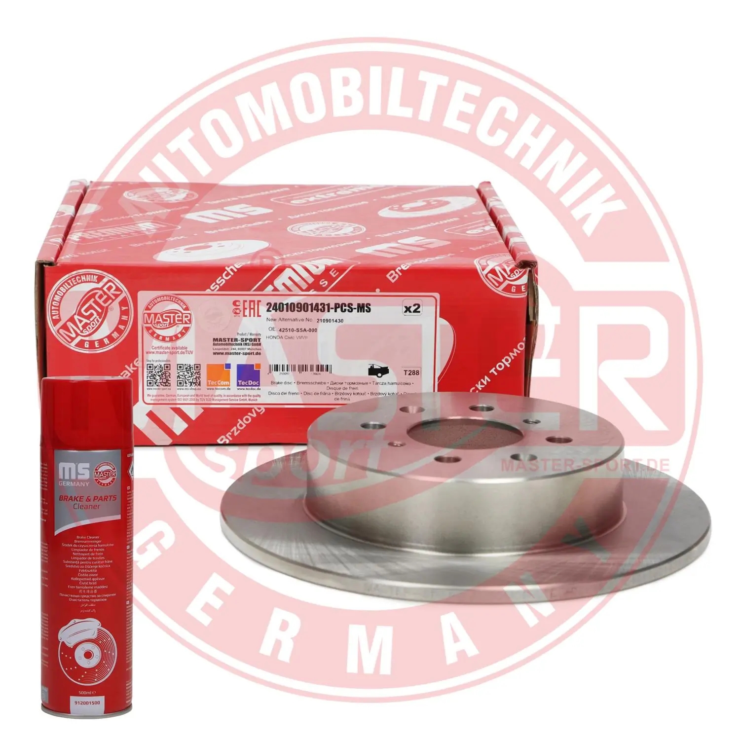 MASTER-SPORT GERMANY féktárcsa - 24010901431-PCS-MSP - TothCarparts