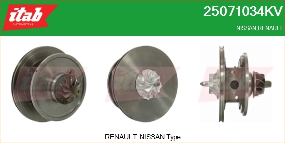 ITAB AUTOMOTIVE Törzscsoport, turbótöltő - 25071034KV - TothCarparts