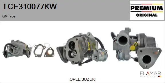 FLAMAR töltő, feltöltés - TCF310077KW - TothCarparts