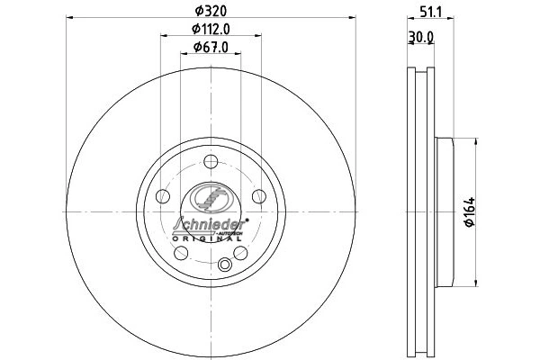 SCHNIEDER AUTOTECH féktárcsa - BZS55.00352 - TothCarparts