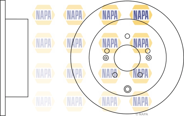 NAPA féktárcsa - NBD5795 - TothCarparts