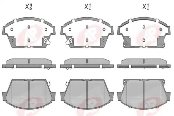 AP-SA fékbetétkészlet, tárcsafék - 5AP1562 - TothCarparts