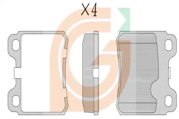 GAMA-SA fékbetétkészlet, tárcsafék - GA20786 - TothCarparts