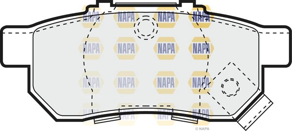 NAPA fékbetétkészlet, tárcsafék - NBP1705 - TothCarparts