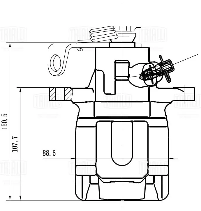 TRIALLI féknyereg - CF 103563 - TothCarparts
