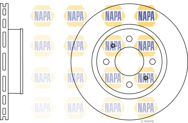 NAPA féktárcsa - NBD5253 - TothCarparts