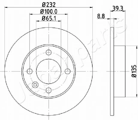 PEMEBLA féktárcsa - JAPDP-0921 - TothCarparts