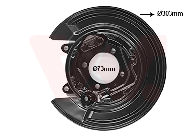 VAN WEZEL terelőlemez, féktárcsa - 5393375 - TothCarparts