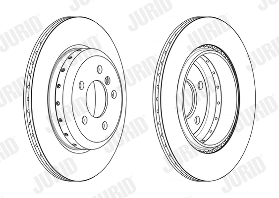JURID féktárcsa - 563156JC-1 - TothCarparts