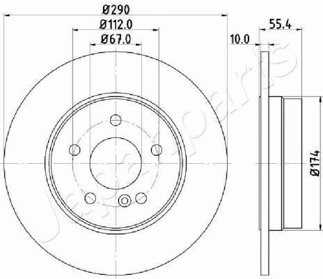 PEMEBLA féktárcsa - JAPDP-0507 - TothCarparts