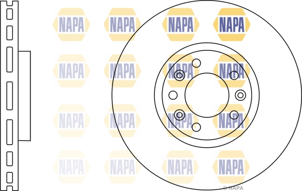 NAPA féktárcsa - NBD5066 - TothCarparts