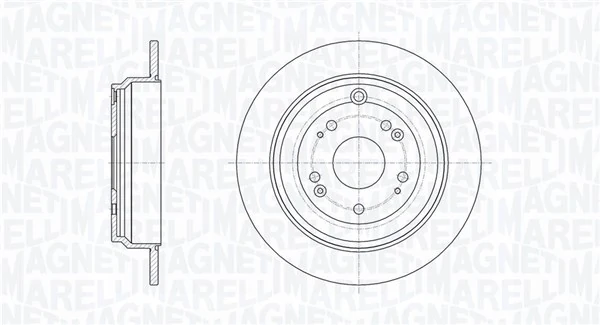 MAGNETI MARELLI féktárcsa - 361302040709 - TothCarparts