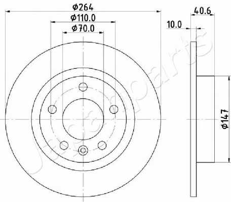 PEMEBLA féktárcsa - JAPDP-0400 - TothCarparts
