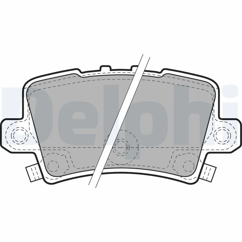 DELPHI fékbetétkészlet, tárcsafék - LP1971-18B1 - TothCarparts