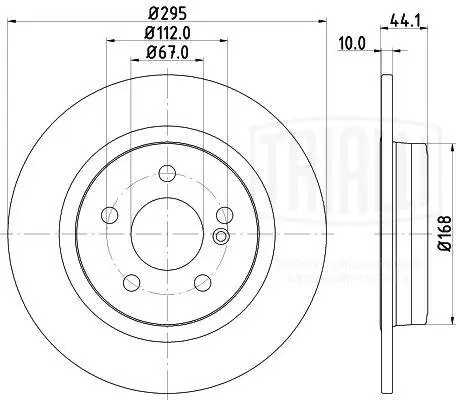 TRIALLI féktárcsa - DF 190442 - TothCarparts