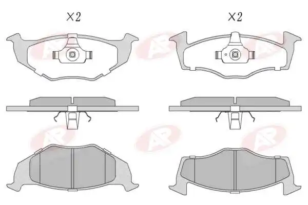 AP-SA fékbetétkészlet, tárcsafék - 5AP667 - TothCarparts