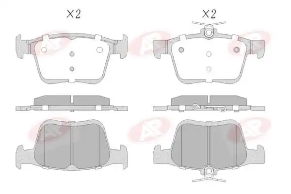 AP-SA fékbetétkészlet, tárcsafék - 5AP1835 - TothCarparts