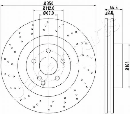 PEMEBLA féktárcsa - JAPDI-0543 - TothCarparts