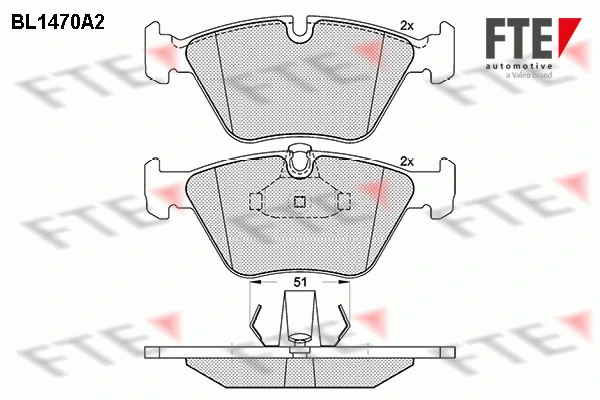 FTE fékbetétkészlet, tárcsafék - 9010198 - TothCarparts
