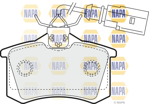 NAPA fékbetétkészlet, tárcsafék - NBP1401 - TothCarparts