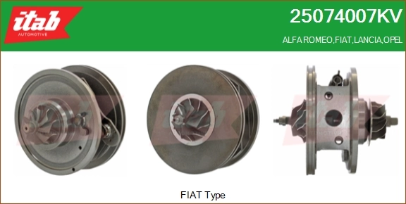 ITAB AUTOMOTIVE Törzscsoport, turbótöltő - 25074007KV - TothCarparts