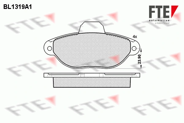 FTE fékbetétkészlet, tárcsafék - 9010106 - TothCarparts