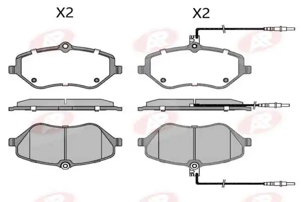 AP-SA fékbetétkészlet, tárcsafék - 5AP1666 - TothCarparts