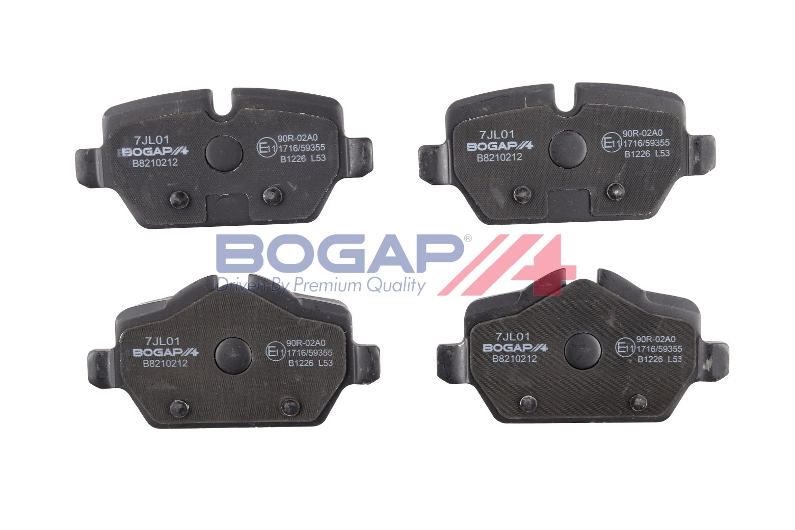 BOGAP fékbetétkészlet, tárcsafék - B8210212 - TothCarparts