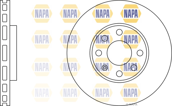NAPA féktárcsa - NBD5041 - TothCarparts