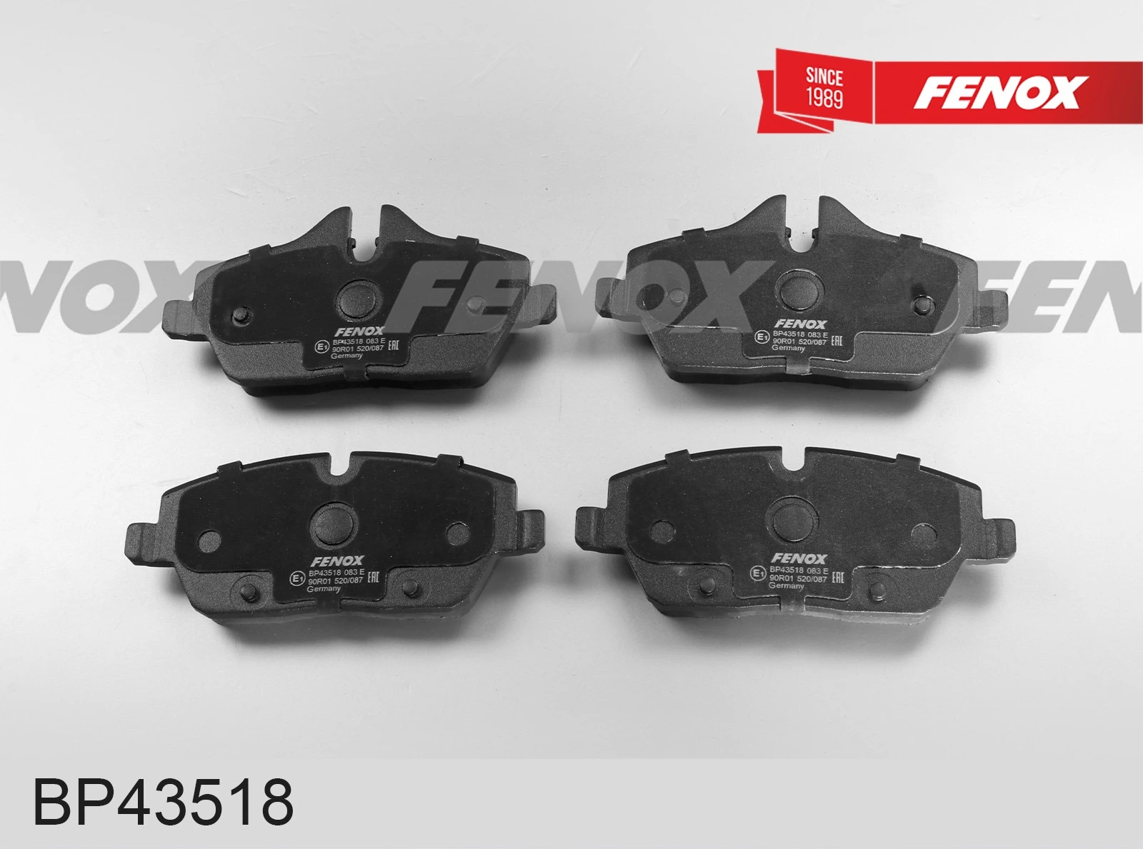 FENOX fékbetétkészlet, tárcsafék - BP43518 - TothCarparts
