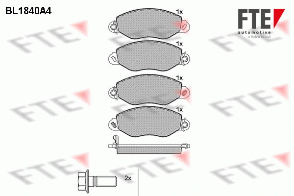 FTE fékbetétkészlet, tárcsafék - 9010416 - TothCarparts