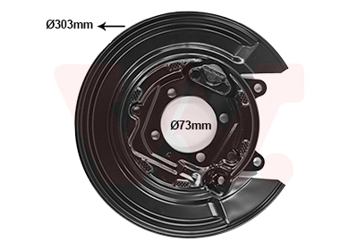 VAN WEZEL terelőlemez, féktárcsa - 5393376 - TothCarparts