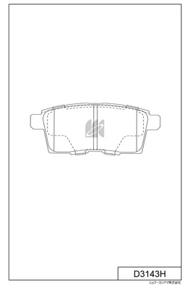 MK Kashiyama fékbetétkészlet, tárcsafék - D3143H - TothCarparts